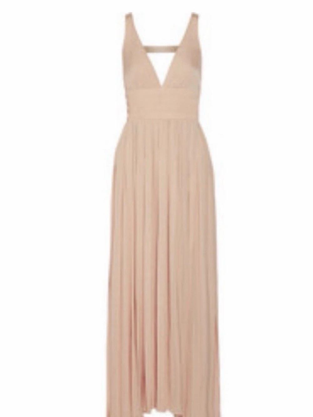 Elizabeth and James Pleated Maxi Dress Blush Pink xs